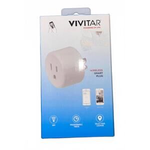 Vivitar Wireless Smart Plug WiFi Outlet App Controlled Timer‎ Remote On/Off New
